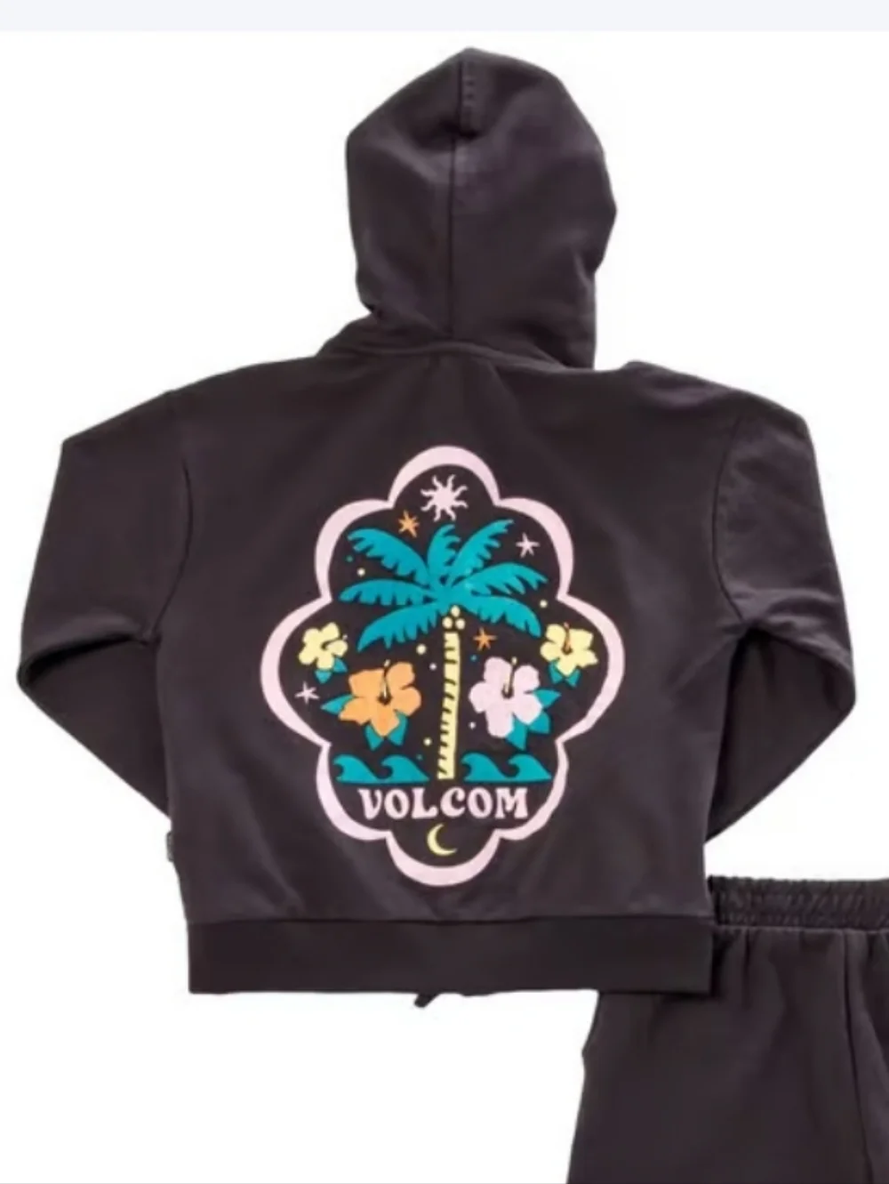 Girls (Size 12) Volcom Zip Hoodie & Shorts Set NWTs - Picture 2 of 2